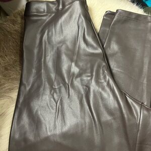 Stylish Faux Leather Pants